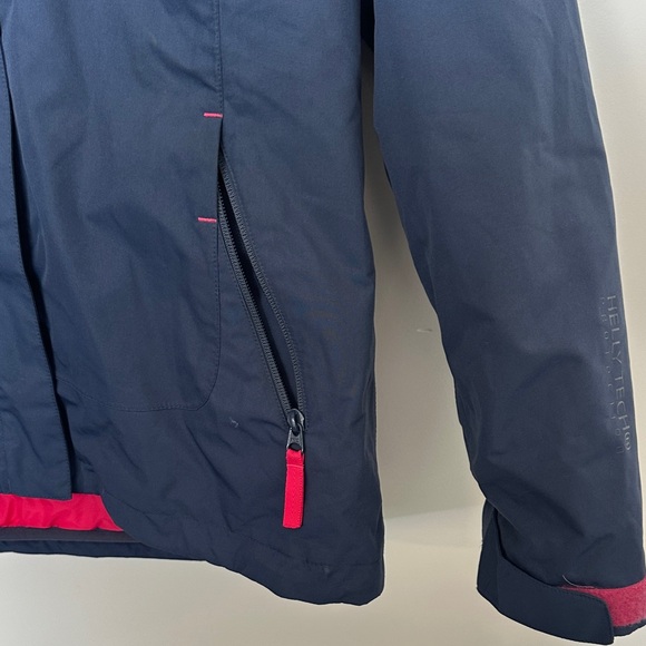 Helly Hansen Dark Blue and Bright Pink jacket L - Picture 4 of 11